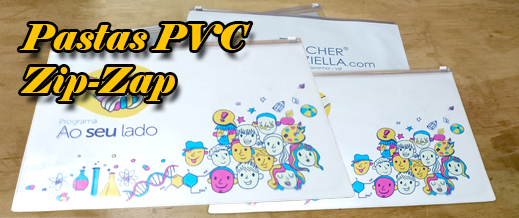 Pastas PVC Zip-Zap Personalizadas
